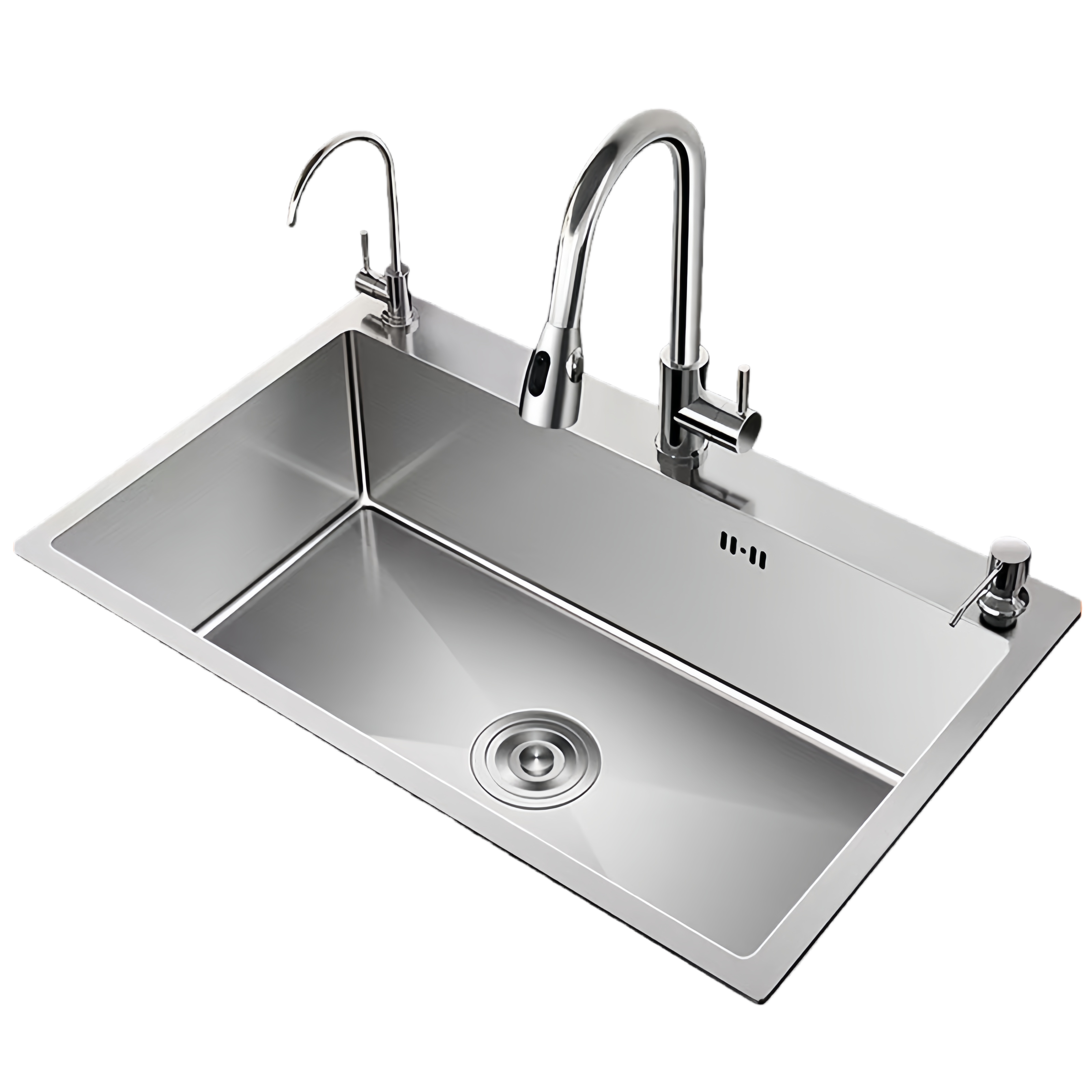 YAPOGI 304 스테인리스강 주방 교체 세트 사각 싱크볼, 1세트 98,000원