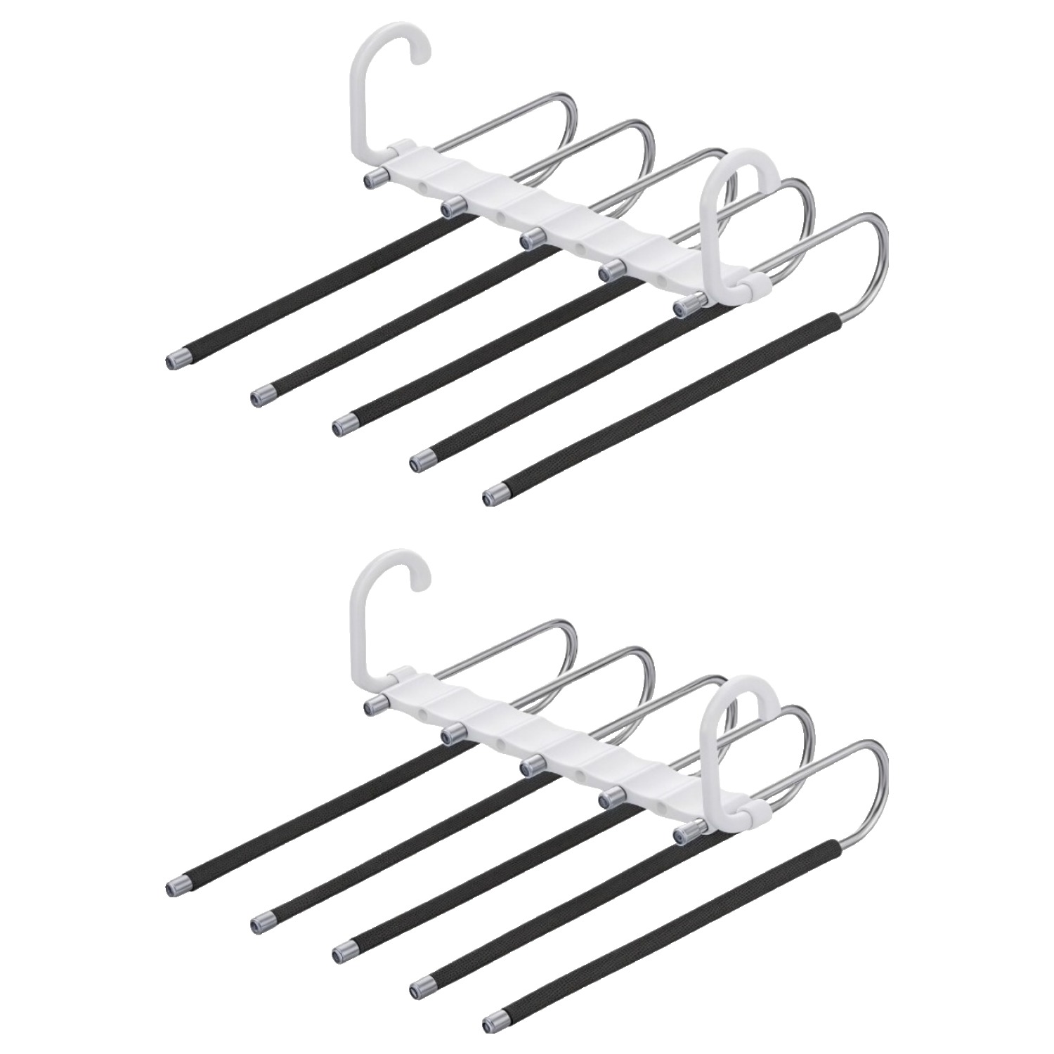 쪼이 공간활용 논슬립 접이식 바지걸이 5단 9,500원