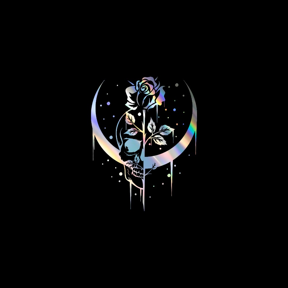 자동차포인트 00411 달 속 장미 튜닝스티커, 화이트, 1개 8,900원