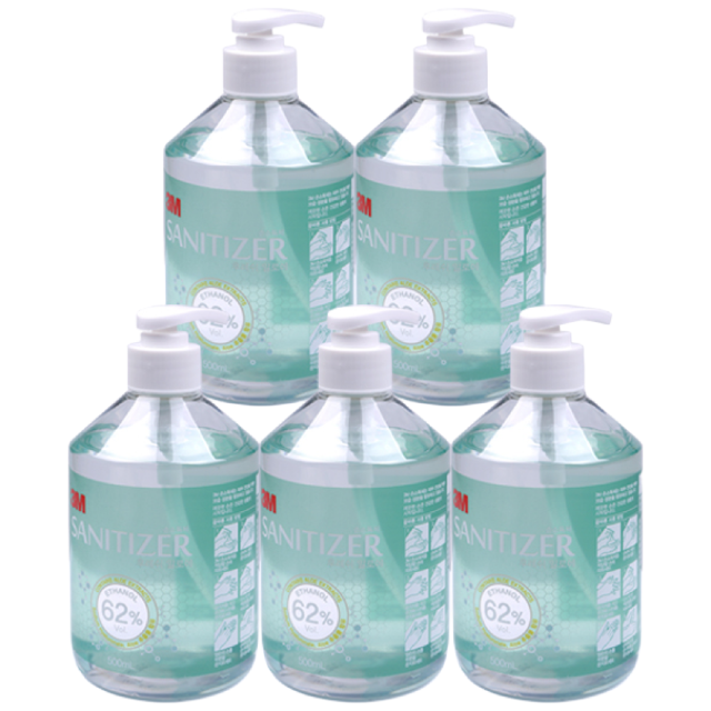 3M 핸드새니타이져겔 손소독제 500ml, 5개, 500ml 29,740원