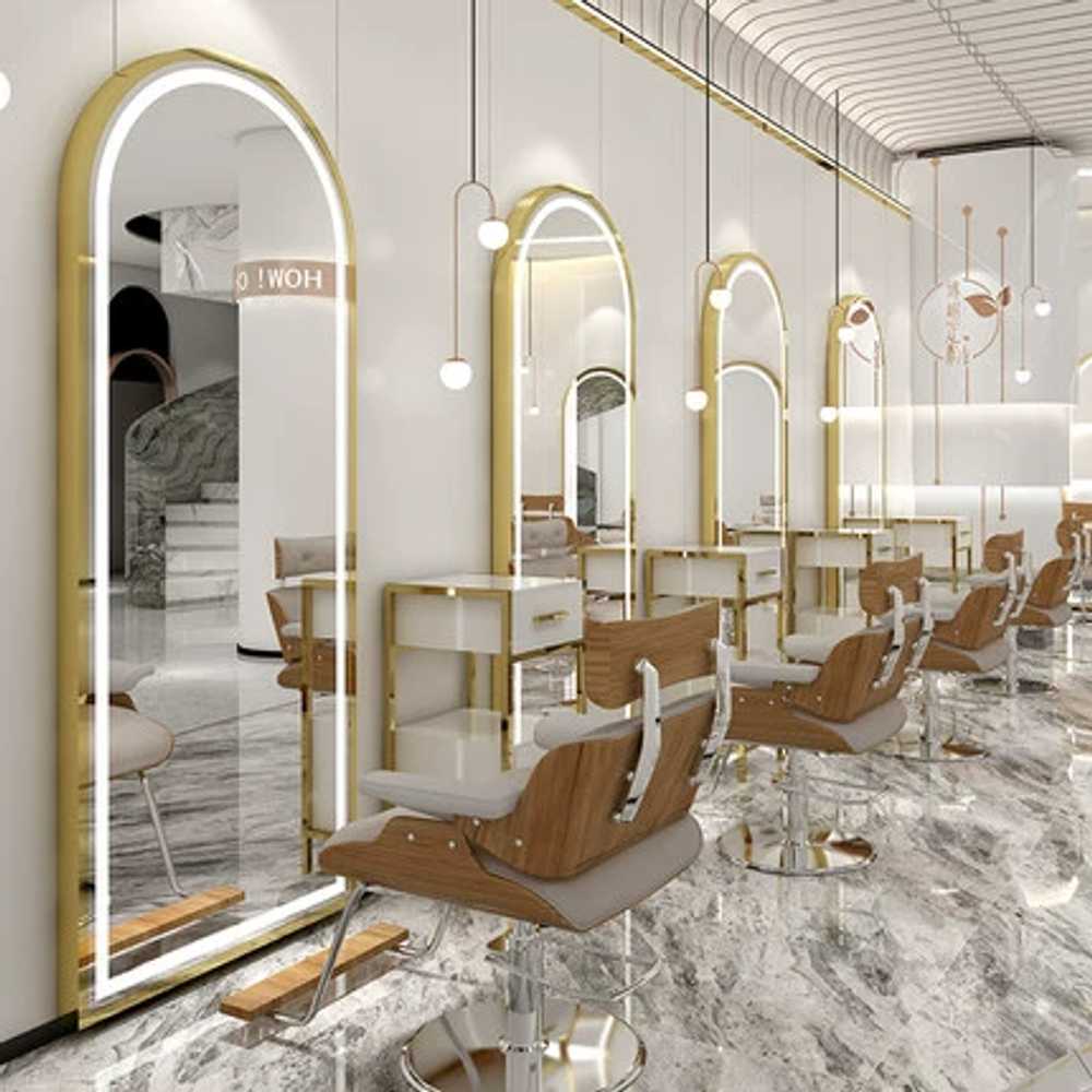 미용실 거울 경대 전신 벽걸이 화장대 스튜디오 촬영용 미러 조명 LED 헤어샵 로비 179,600원