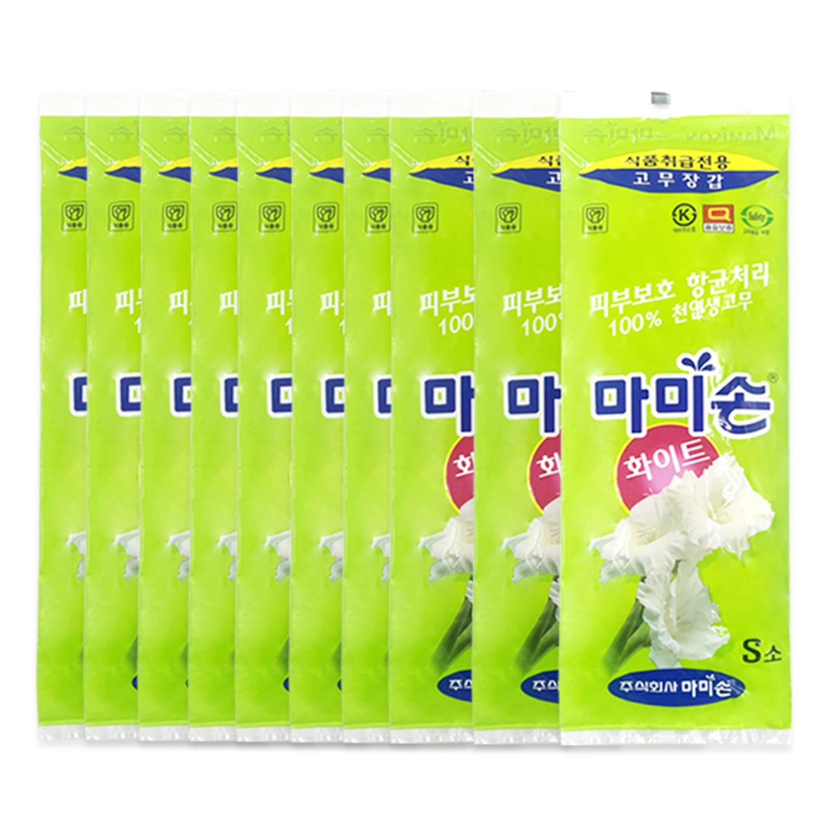 마미손 화이트 고무장갑 소(s) 10켤레 아이보리 작은손, 아이보리, 소(S), 10개 14,200원