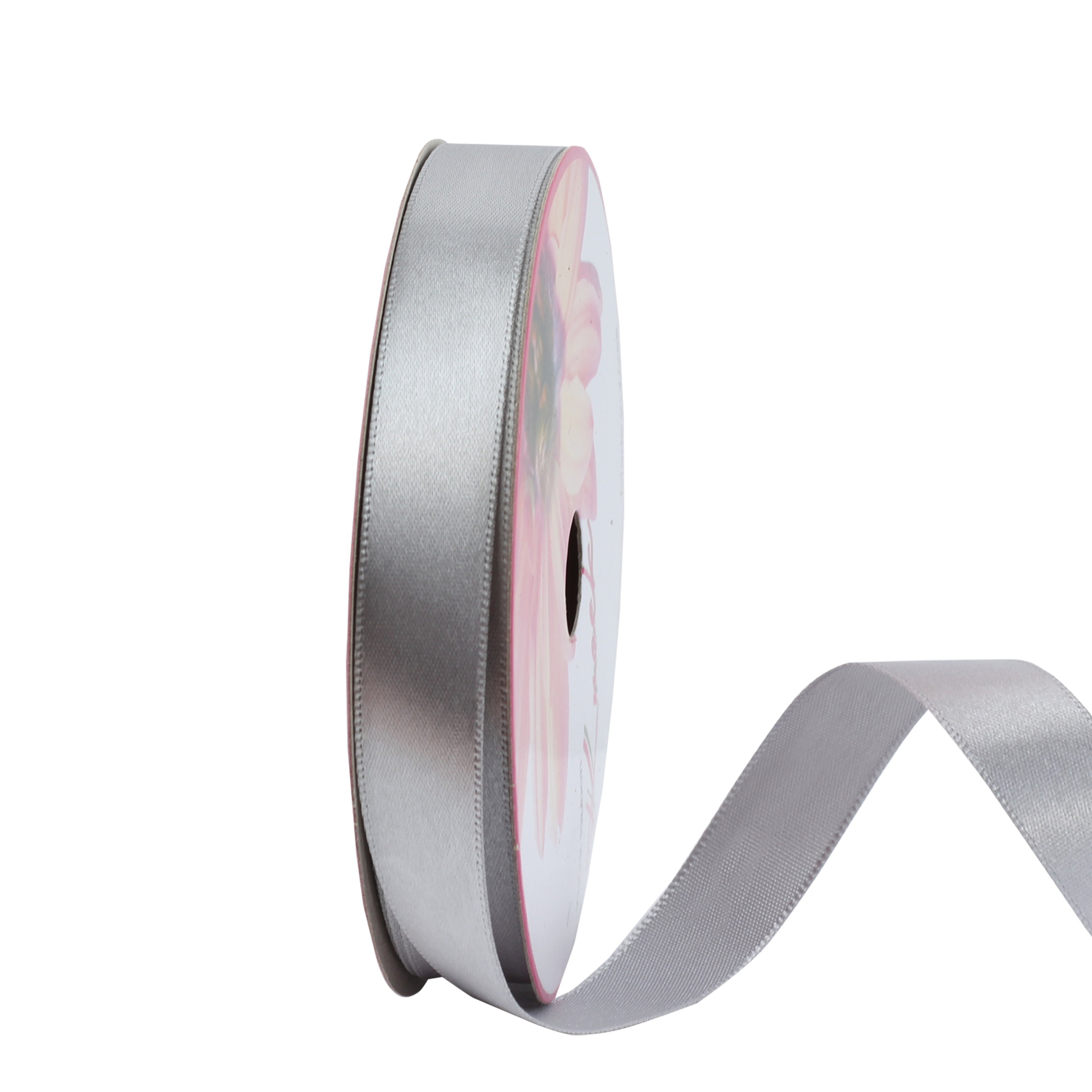 노크원 선물포장리본 공단리본 15mm x 11.2M, 56 회색 4,980원