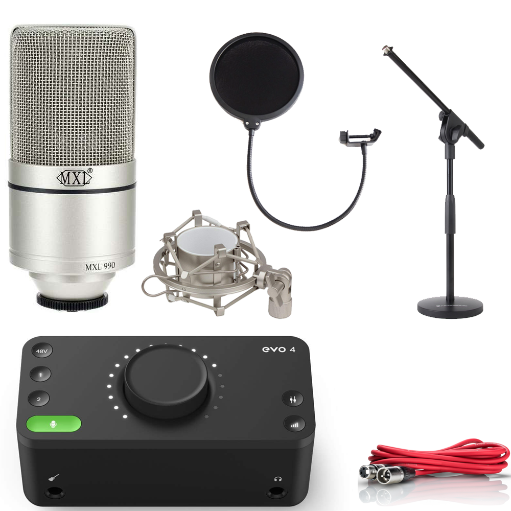 Audient EVO 4 x MXL 990 콘덴서 마이크 패키지 3 399,000원