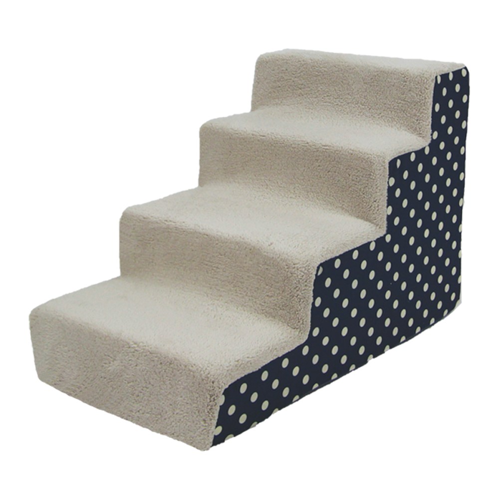 8DECO 강아지계단 애견계단 펫스텝 모음 1단2단3단4단 (커버+솜포함) ce4, 베이지 블루 버블, 1개 35,900원