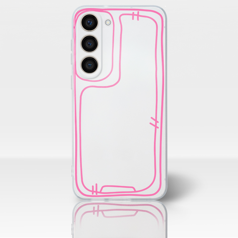 셀론스타 컬러라인 스케치 심플 무광 반투명 풀커버 아이폰 갤럭시 케이스 7,800원