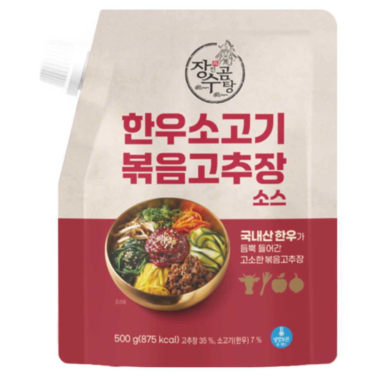 장수진곰탕 한우 소고기 볶음고추장 500g 밥도둑 반찬 비빔밥 덮밥 고기고추장 한우고추장 HACCP, 1개, 500g 15,900원