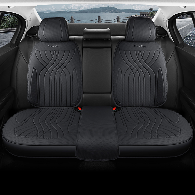 리버폭스 2025년형 럭셔리 풀커버 타공 뒷자석 가죽 차량용방석 + 등커버 세트 59,640원