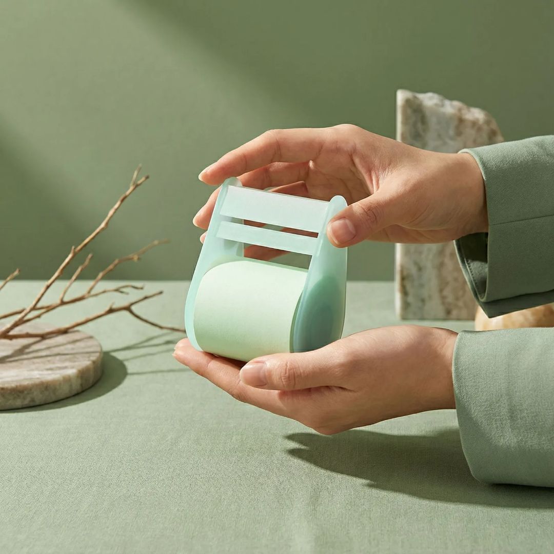 라운드월 뜯어쓰는 스티키 노트 점착식 롤링 스티커 메모지, 1개, 그린 4,800원