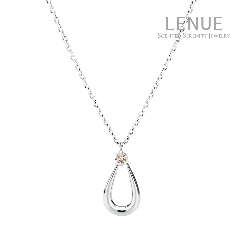 레뉴 모닝듀 꼬냑 다이아몬드 물방울 목걸이 / 14K 골드 여자친구 선물 4링 0.04ct 429,000원