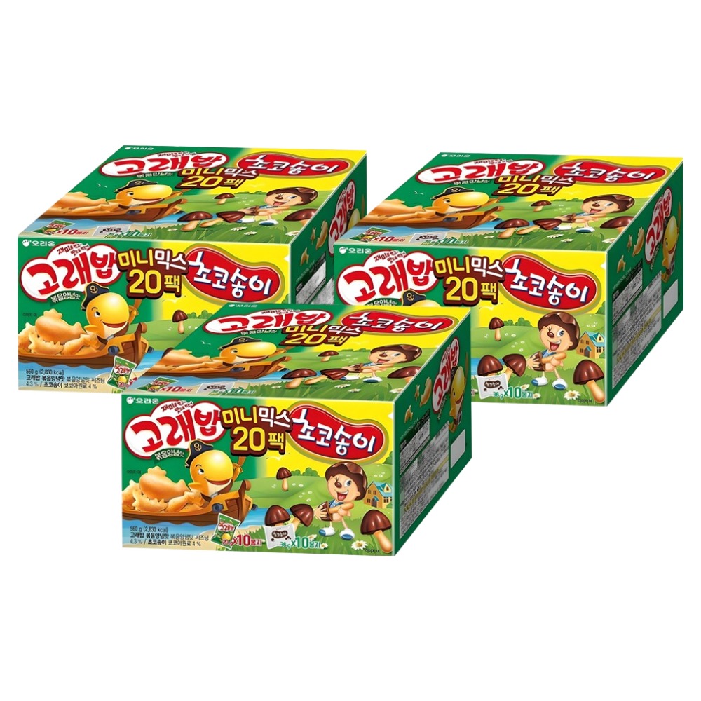 오리온 고래밥 초코송이 미니믹스 과자세트 28,180원