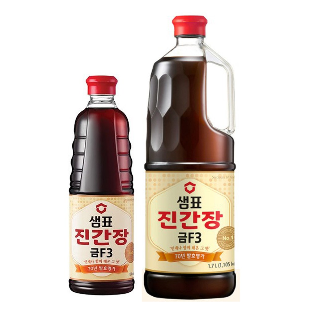 샘표 진간장 금F3 1.7L +500ml, 1개, 1.7L, 현재가 11,300원