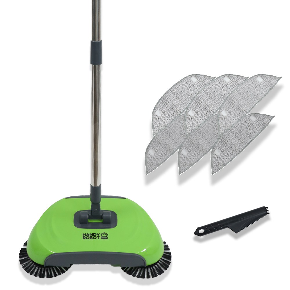 [TV홈쇼핑정품 인포벨]핸디로봇 무선청소기 빗자루 쓰레받기 물걸레 하나로 무소음 무전력 초경랑 만능청소기 29,800원