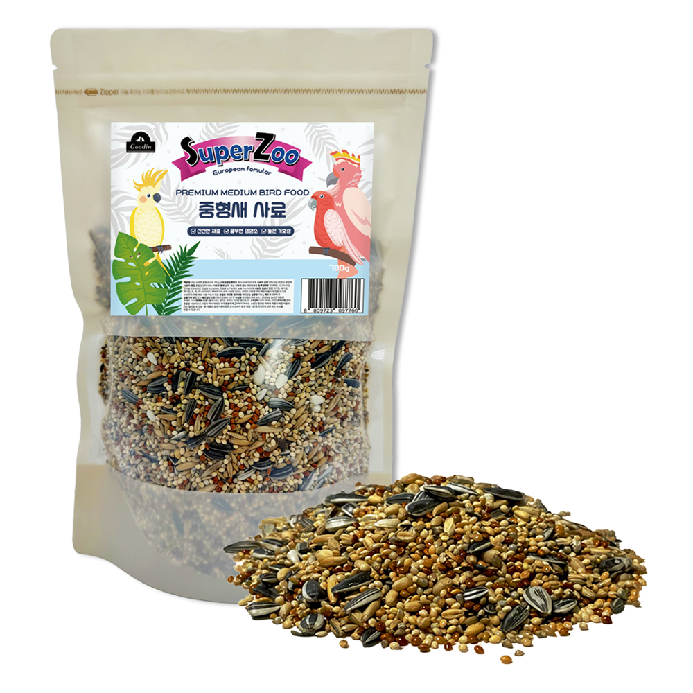구딘 슈퍼주 프리미엄 중형새사료, 1개, 700g 4,300원