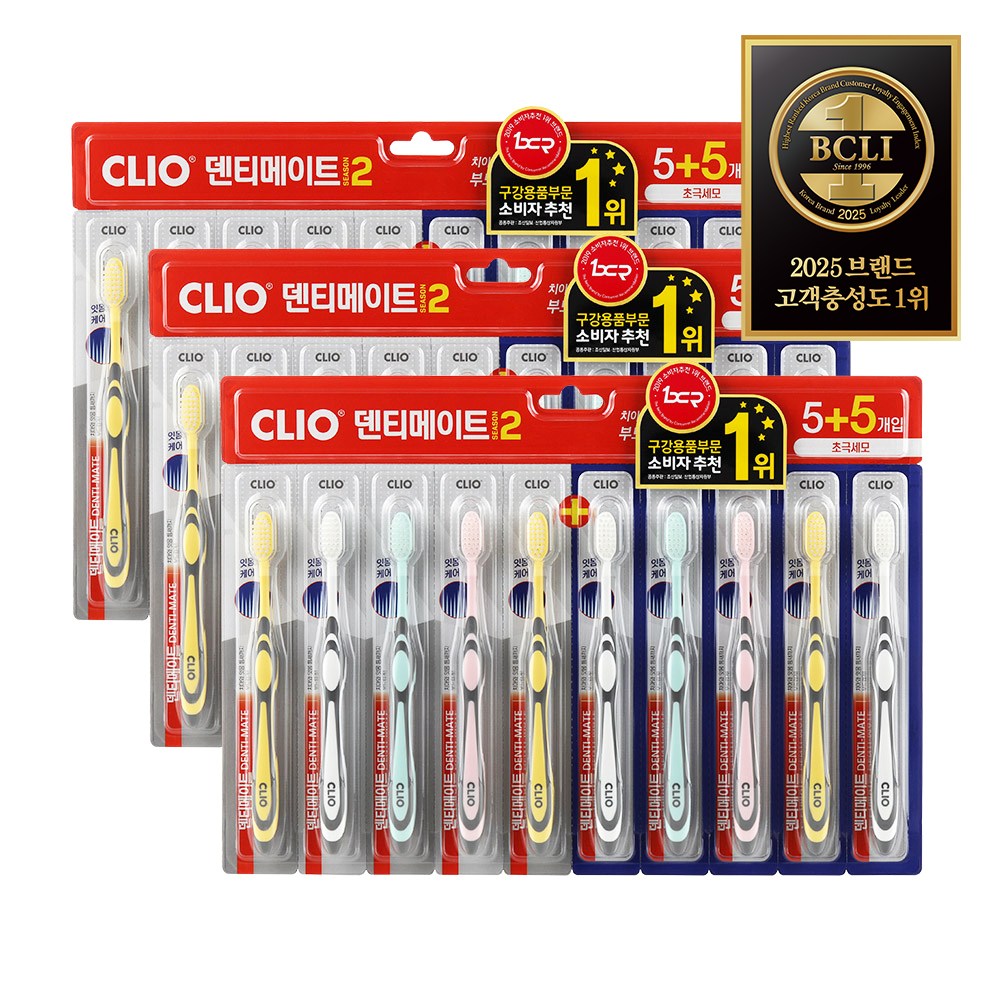 크리오 덴티메이트 시즌2 초극세모 칫솔, 1개입, 30개 16,900원