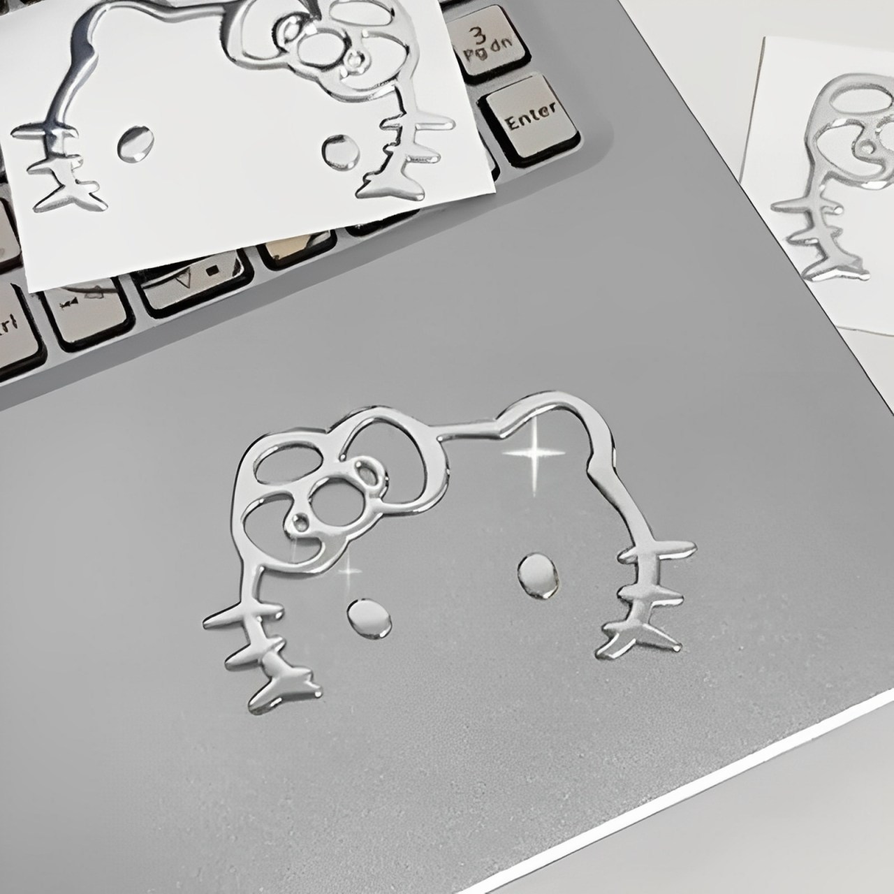 웨젼 방수 스티커 캐리어 노트북 폰 미러 꾸미기, 4개 8,900원