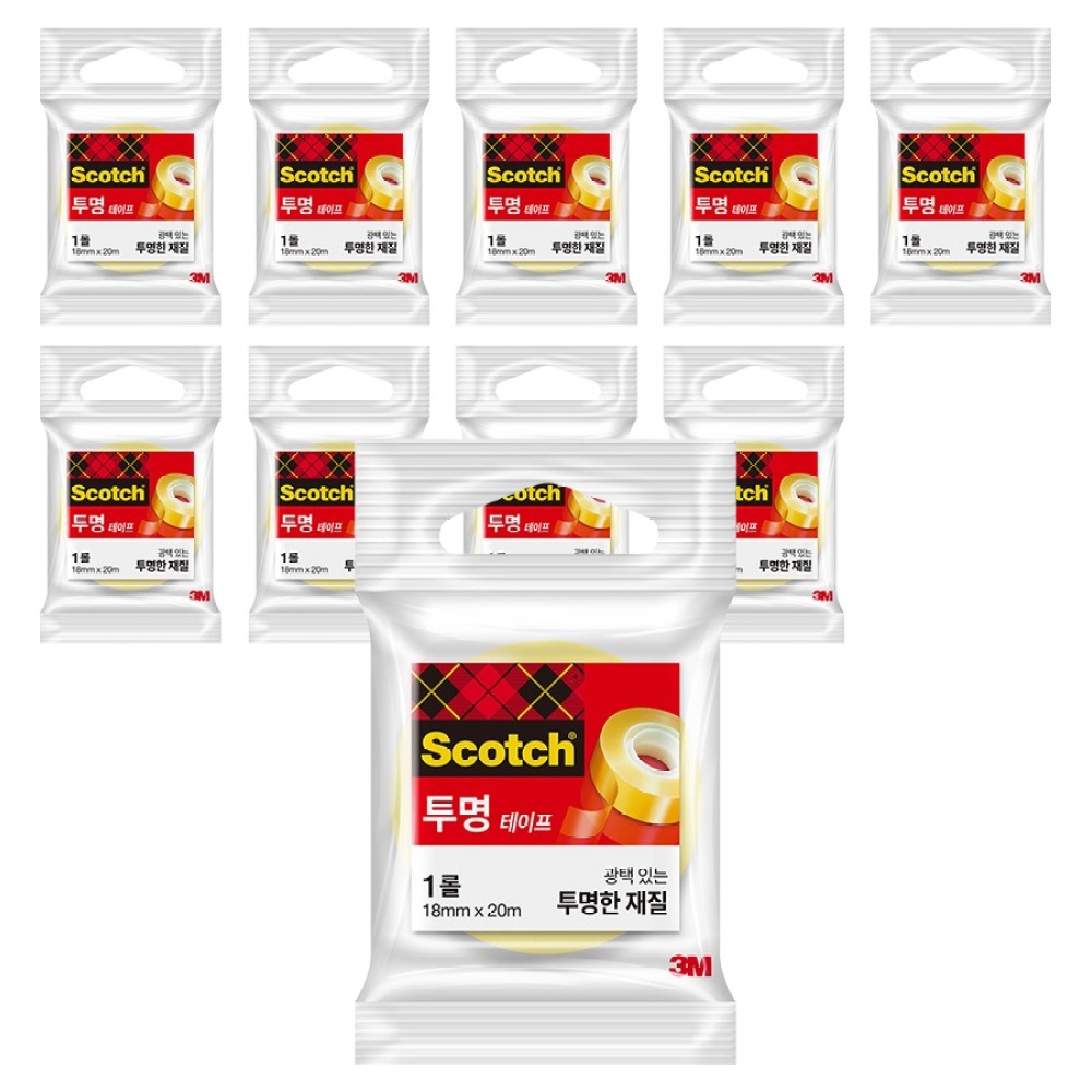 스카치 투명테이프 550 리필 18mm x 20m 12,160원
