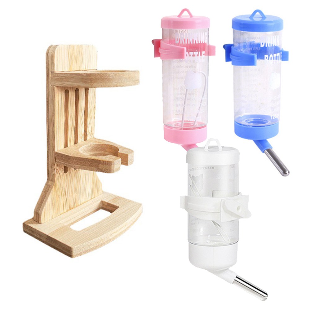 햄스터 대나무 급수기 거치대 세트 17,000원