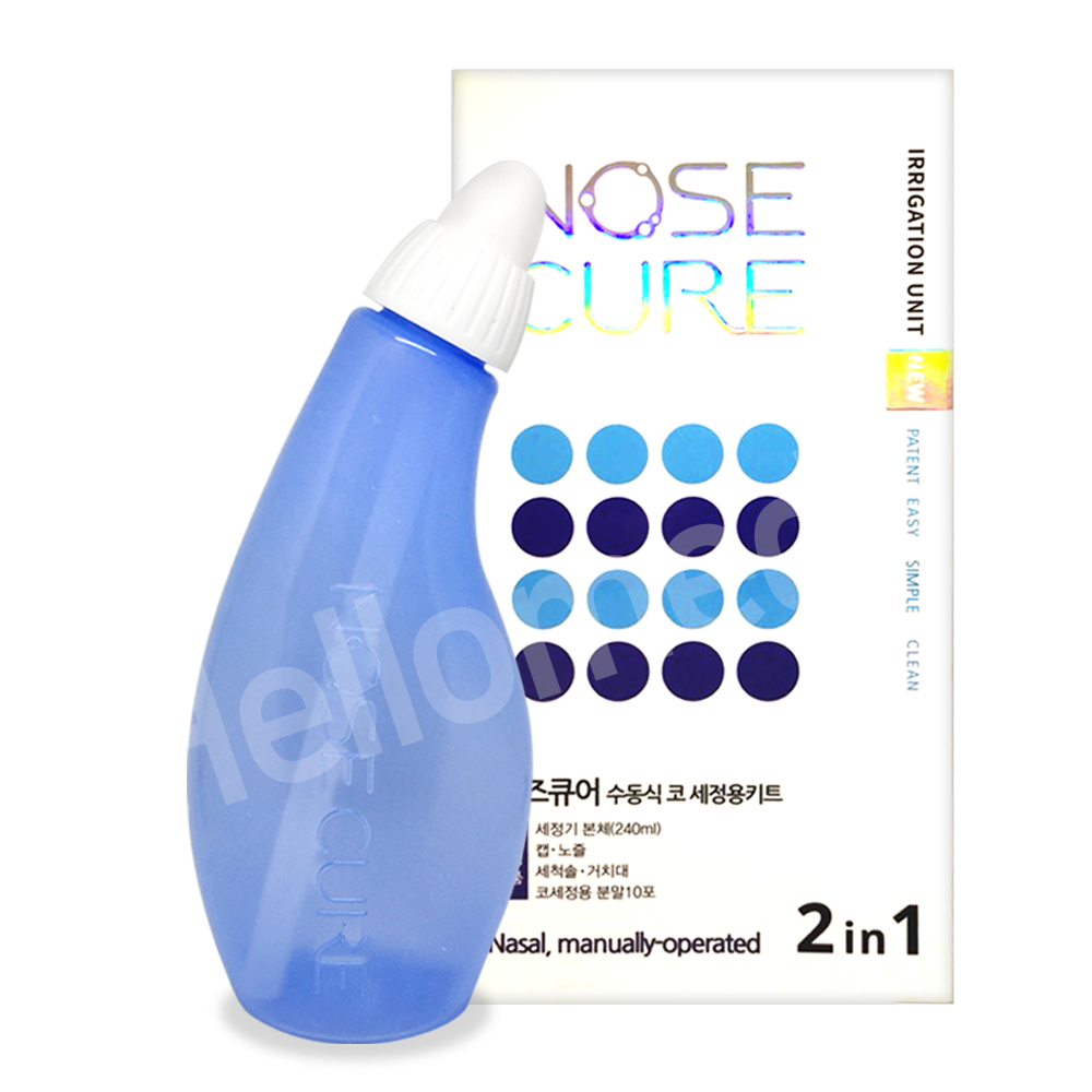 노즈큐어 블루 코세척기 세트(거치대+분말10포+세척솔) 6,490원