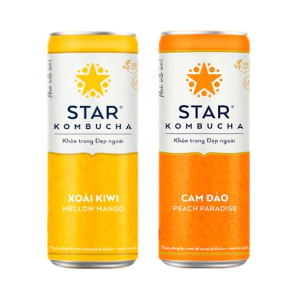 스타 콤부차 2종 혼합 250ml 24개 피치 파라다이스 12개 + 멜로 망고 12개 65,000원