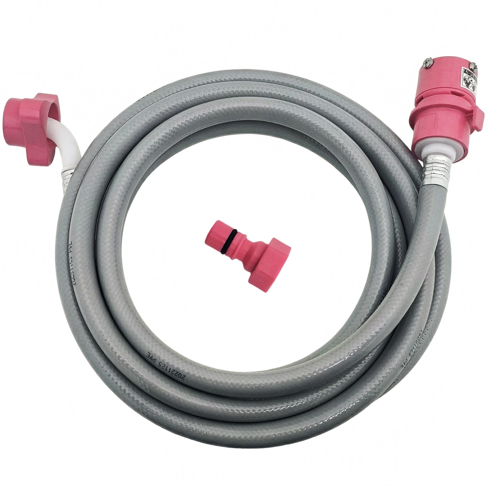 세탁기 급수 호스 연결 원터치 삼성 엘지 대우 국산, 1개, 3M(온수용) 8,900원