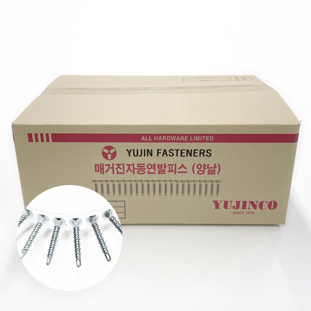 (유진코) 매거진피스 양날 연발 스크류 텍스피스 석고보드 박스 box, 1개 129,600원