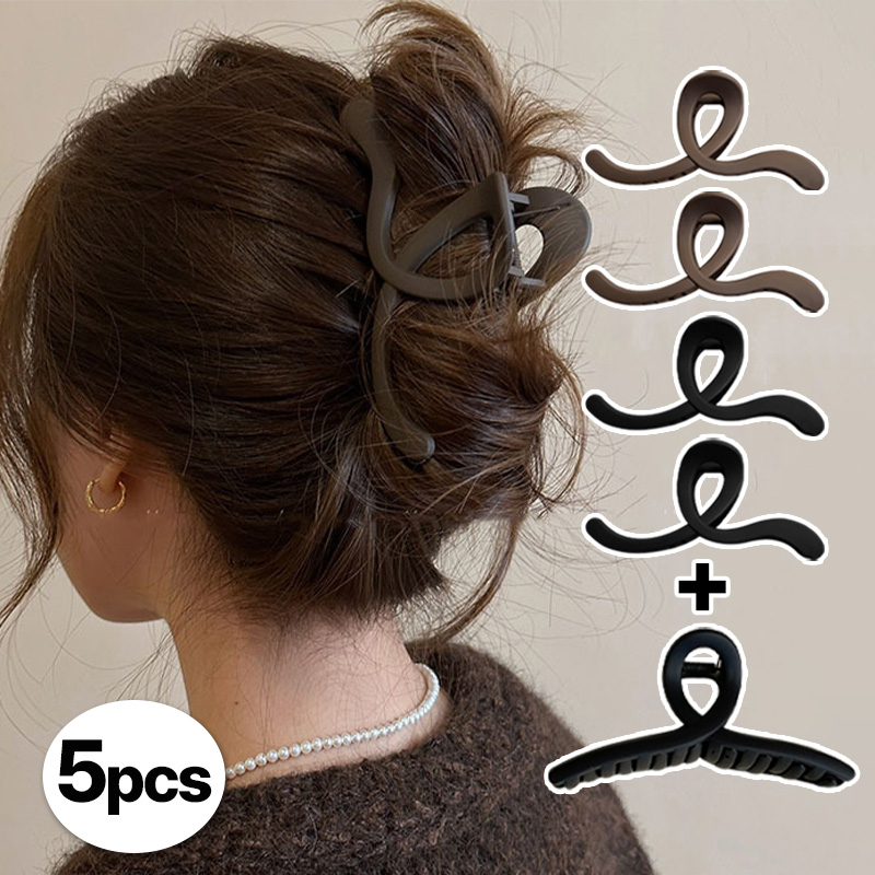 비비드핀 올림머리 집게핀 라운드 꼬임 헤어핀 세트 4,500원