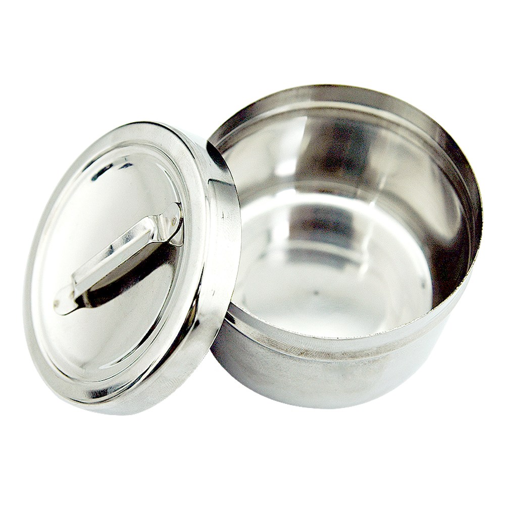 꽃단장 반영구화장 위생저 스테인레스 원통형 밧트 손잡이 화장솜통 바트 2,400원