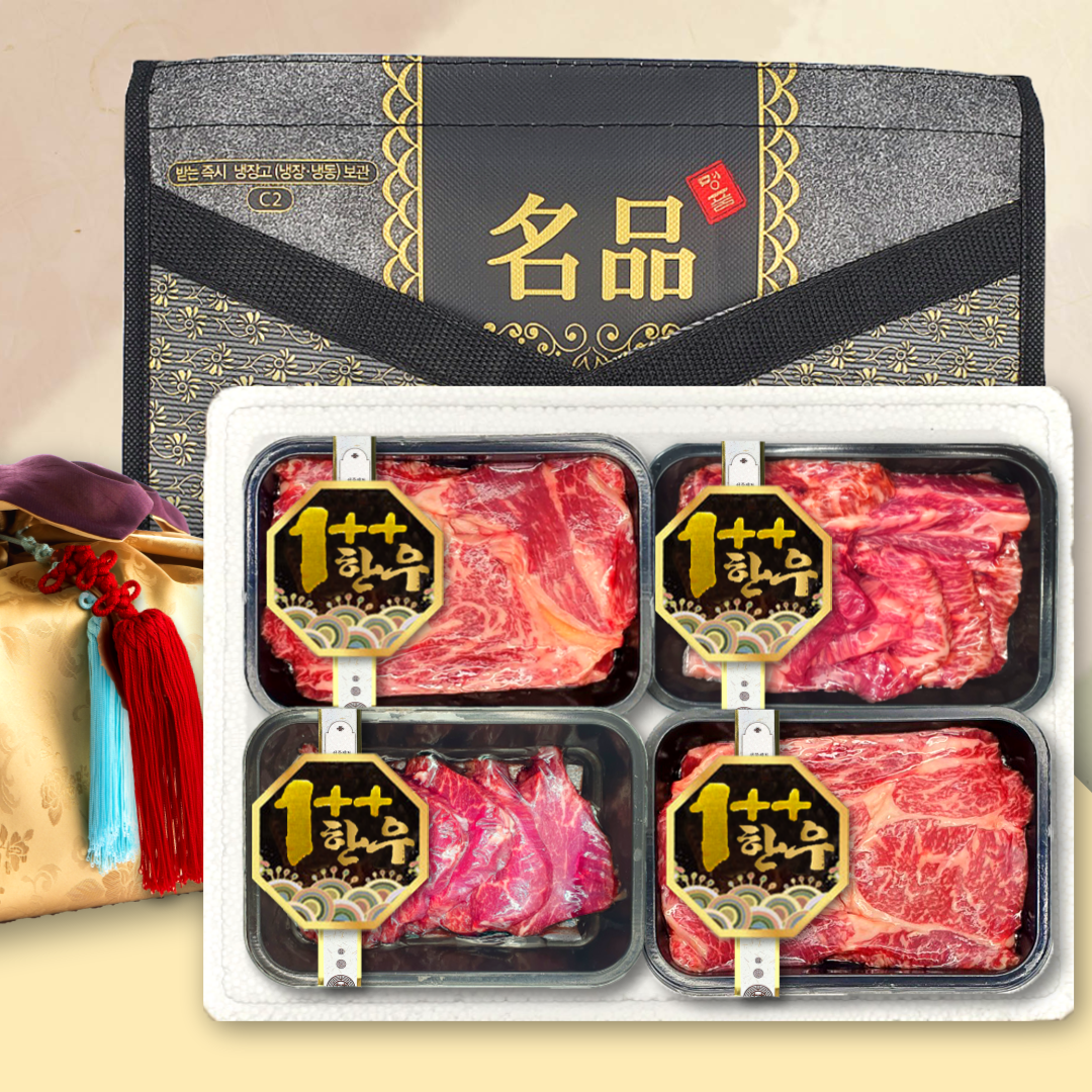 [1++등급 구이용] 투뿔 한우 모듬 선물 세트 144,900원
