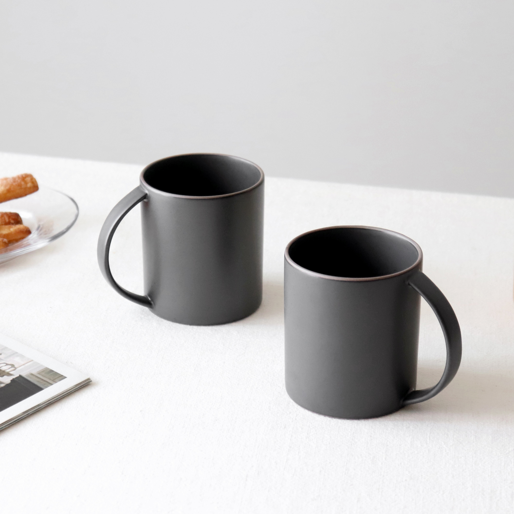 카모메키친 사비아 머그잔 380ml, 차콜, 2개 11,900원