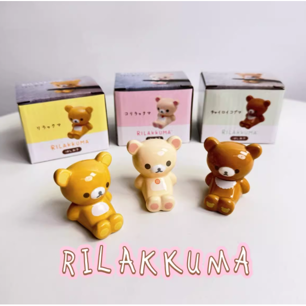 리락쿠마 젓가락 받침대 캐릭터 도자기 숟가락 수저 받침 코리락쿠마 차이로이코구마, 1개, 베이지 16,500원