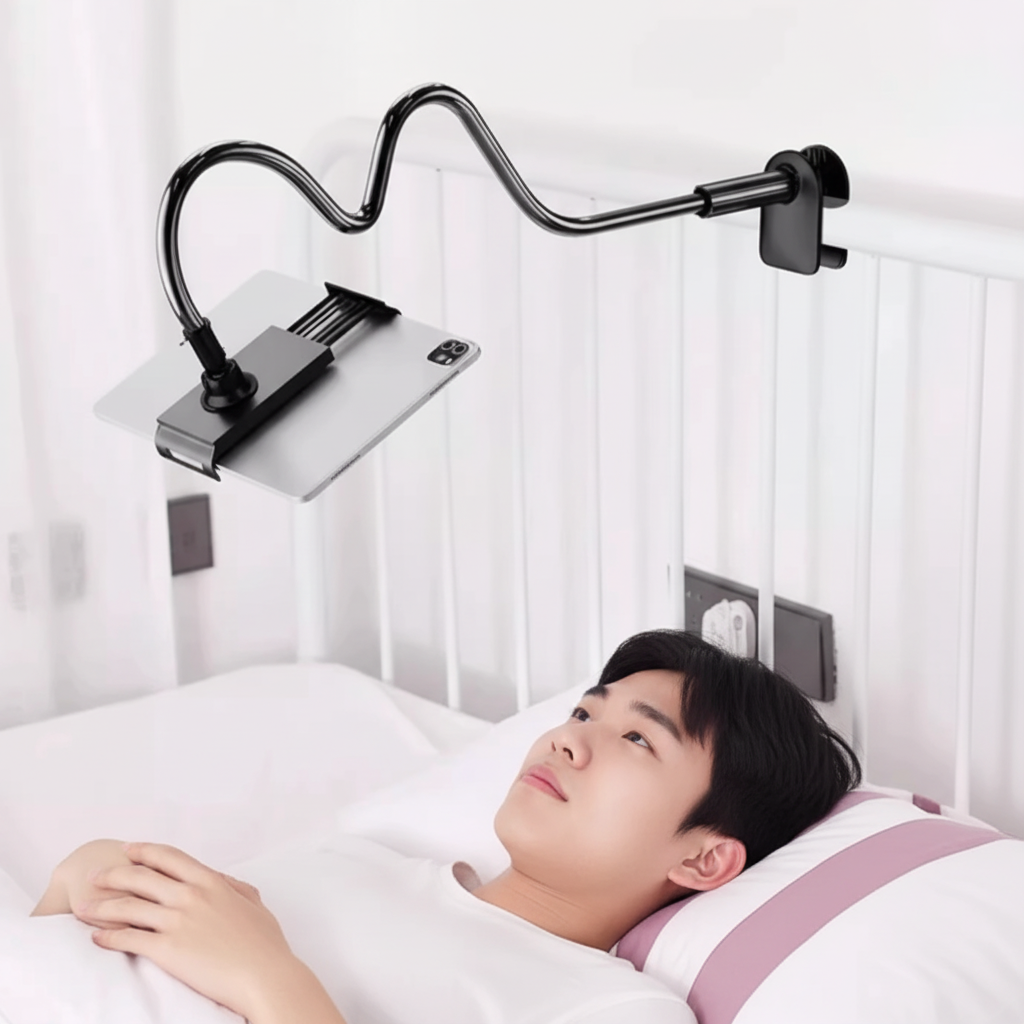 누사이 침대 자바라 휴대폰 태블릿 거치대, 1개, 블랙, JA-90cm 10,100원