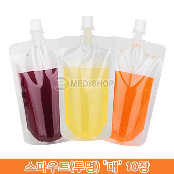 투명 스파우트 파우치, 10개 1,800원