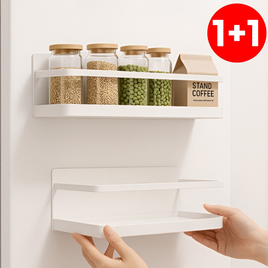 주방센스 모아르 냉장고 EZ 자석 수납 틈새 선반 부착형 철제 도어 1+1, 화이트 25,900원