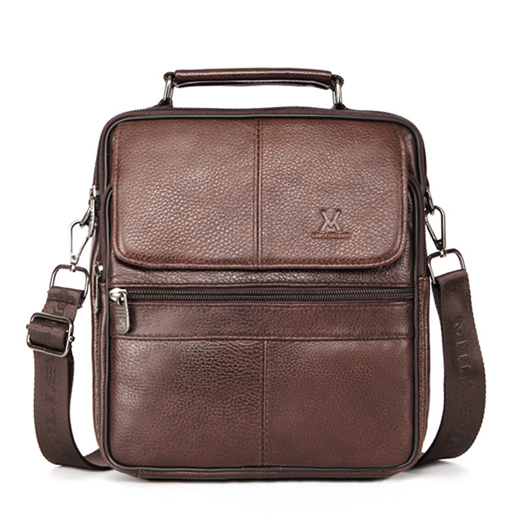 밀레바노 남성 대형 가죽가방 크로스백 MV‑7106 캐주얼 데일리 숄더백 54,000원