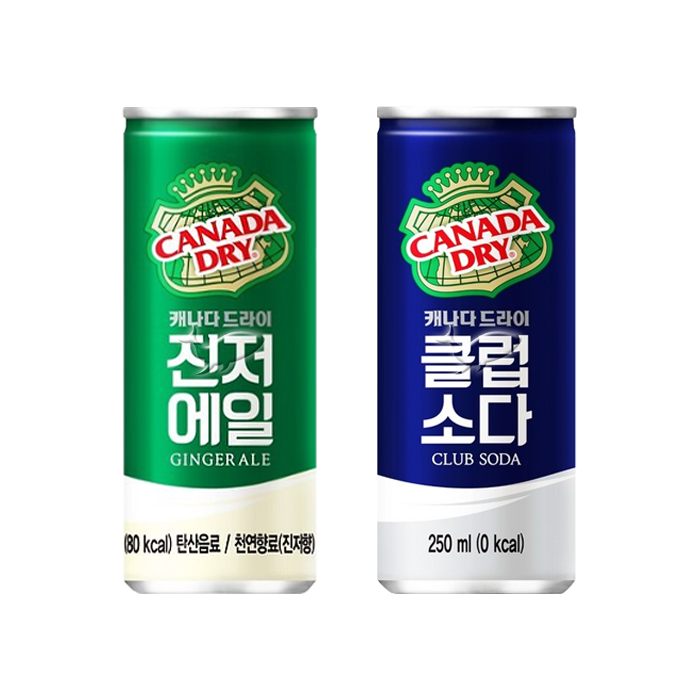 캐나다드라이 진저에일 5캔+클럽소다 5캔 총10캔 9,400원