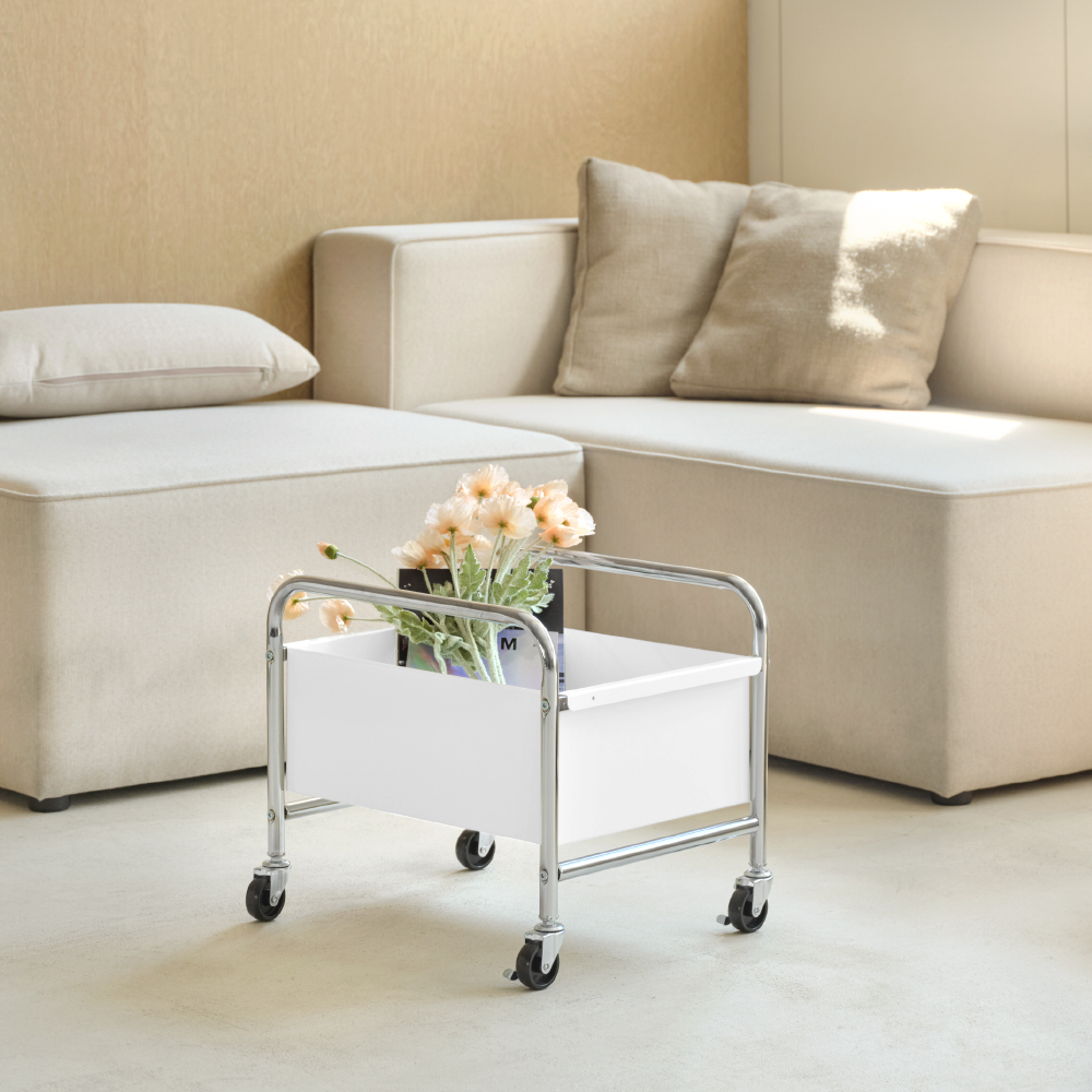 하우스레시피 모딘 플랫 트롤리, 화이트, 1단 51,900원