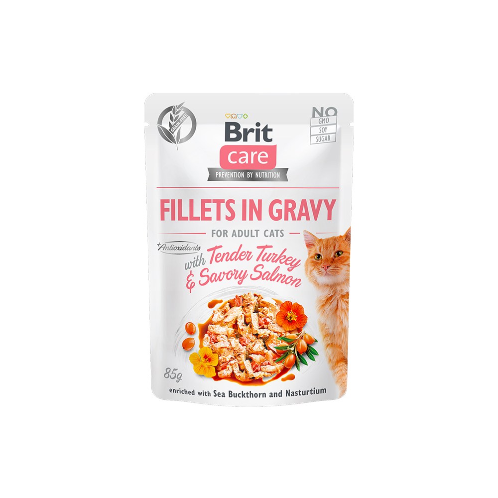 브릿케어 캣 주식파우치 그레이비 칠면조와연어, 85g, 1개 32,700원