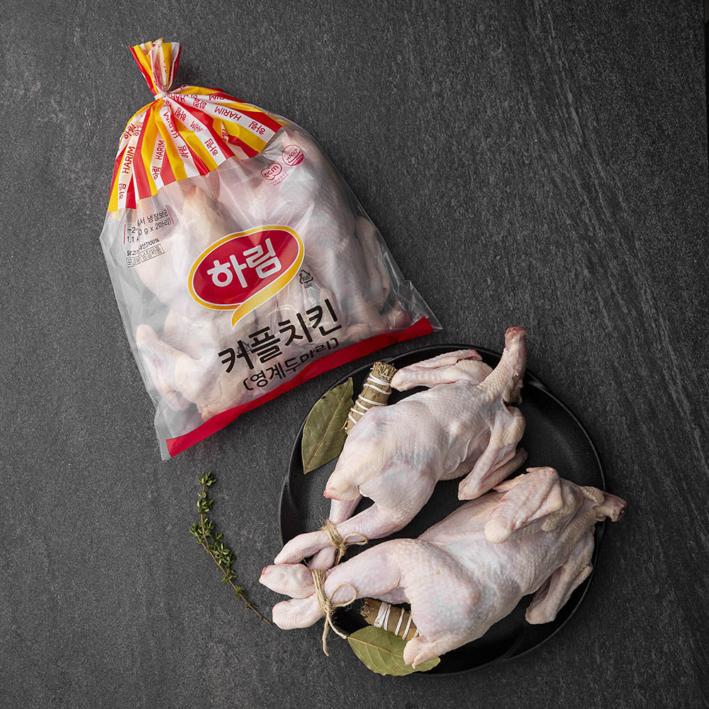 하림 커플치킨 통닭 백숙용 (냉장) 2입, 1.1kg, 1개 10,040원