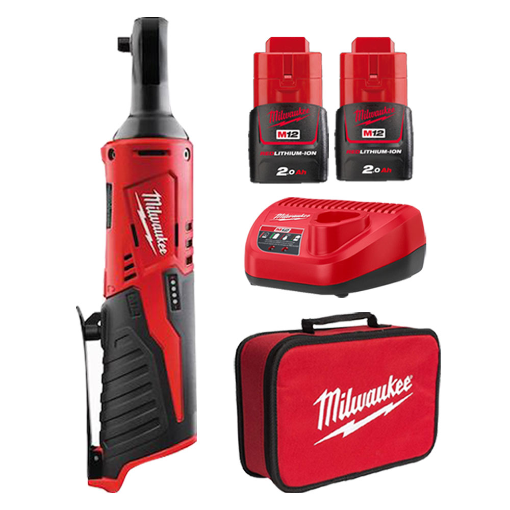 밀워키 M12 IR-201B 12V 충전 임팩트 라쳇 2.0Ah, 1개 197,260원