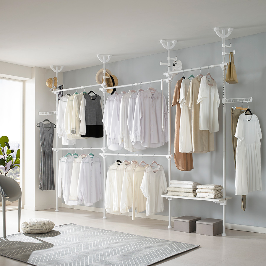 이지온 국민튼튼 EOC-406M 캑터스 드레스룸 선반 행거 설치가능 폭 2.4~3.0m 206,150원