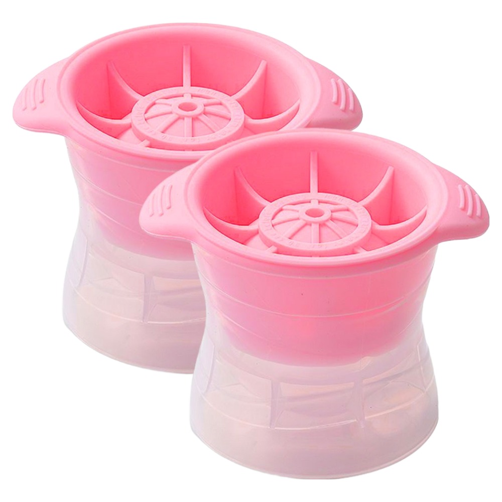 라사노 실리콘 아이스 볼 메이커 위스키 하이볼 원형 얼음틀, 핑크, 2개 2,990원