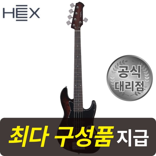 [최다구성품지급] 헥스 B365 TBR / 입문용 5현 베이스 기타 / 재즈베이스 바디, 1개 499,000원