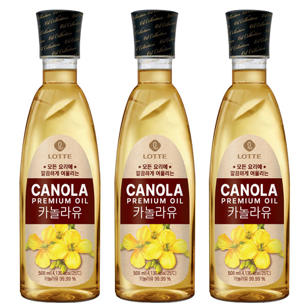 롯데선물세트 카놀라유 500mlx3병/명절선물세트/보험사 사은품/판촉물/설추석 10,500원