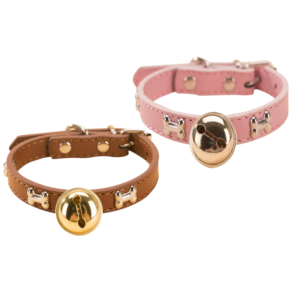 숑숑펫 링링 반려동물 방울 목걸이 1+1, 브라운+핑크, 1개 11,900원