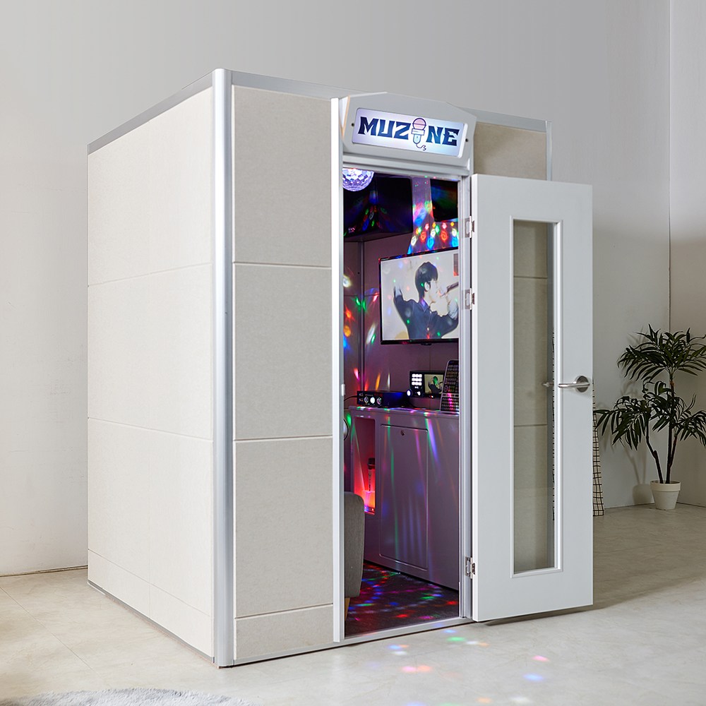 뮤존 코인노래방 기계 가정용 노래방 기기 태진 반주기 방음 부스 5,860,000원