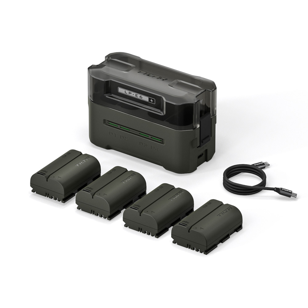틸타 캐논 LP-E6P 전용 배터리 4채널 호환 충전기 C타입 4배터리팩 키트 TBC-E6P-B-GN 272,000원