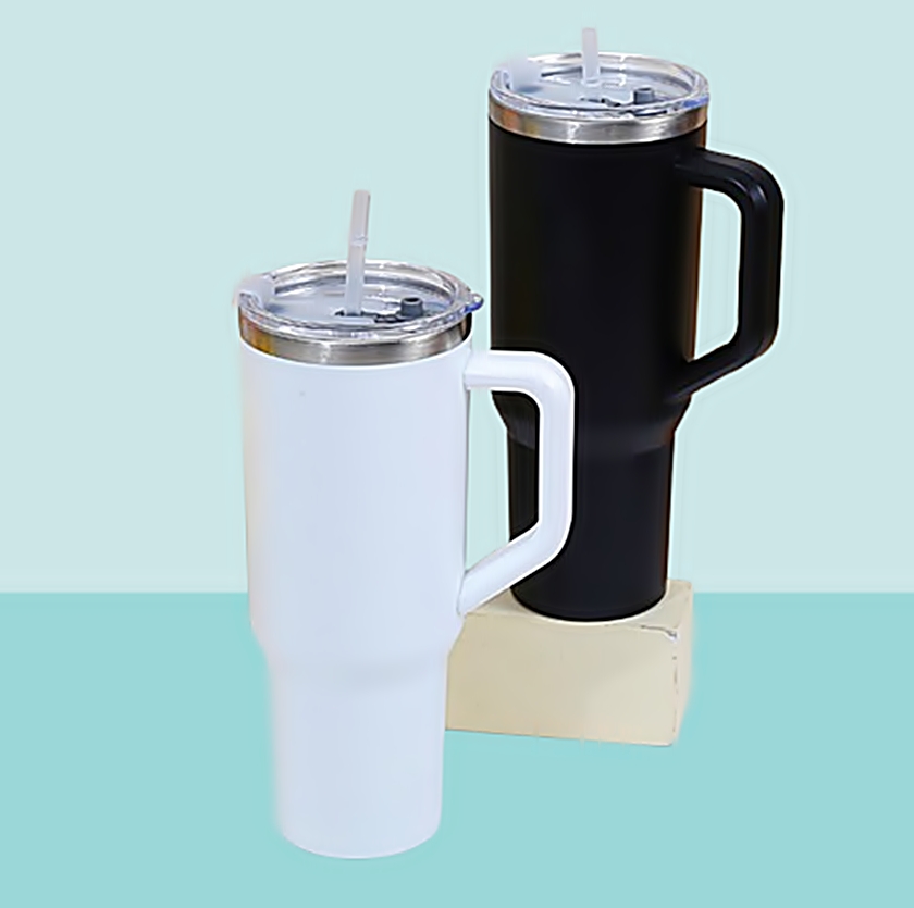 1.18리터 대용량 스텐 텀블러+빨대 포함 손잡이 이중 보온 보냉병, 1개, 1.18L, 그레이 11,230원