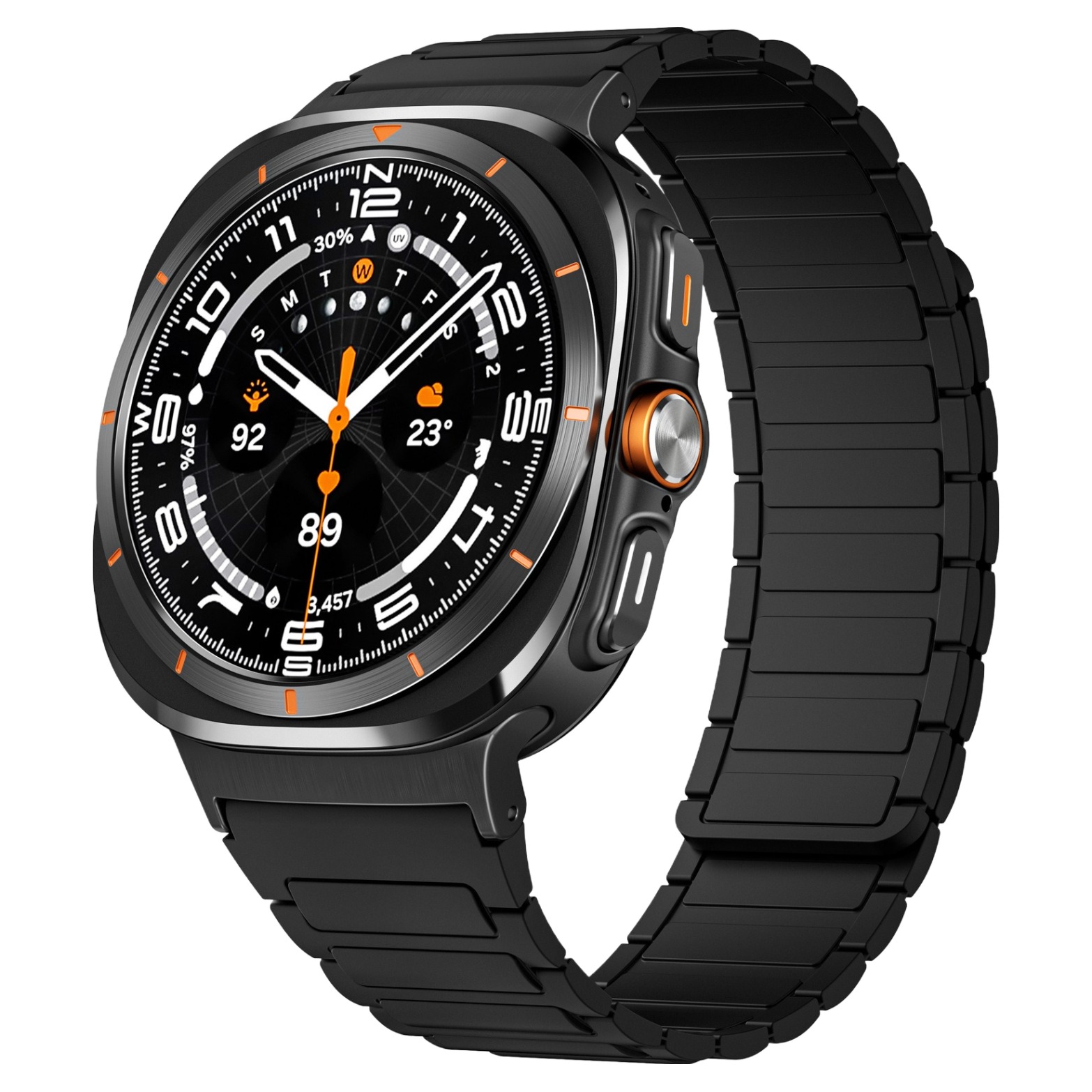 빌틴 갤럭시워치 마그네틱 자석 실리콘 스트랩 울트라, 블랙, 1개, 현재가 19,800원