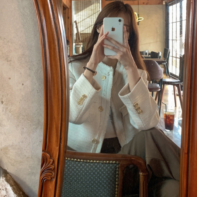 노카라 라운드 숏 트위드자켓 49,800원